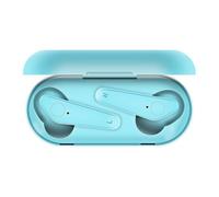 TWS Couleur Bluetooth 5.0 écouteur étanche Oreillette Stéréo Sports Réduction du Bruit Casque Sans Fil pour Samsung,Bleu