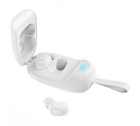 TWS écouteurs sans fil Bluetooth 5.0 écouteurs 8D Son HIFI CVC Réduction du bruit Assistant vocal Affichage LED écouteurs intra-auriculaires anti-transpiration avec micro, Blanc