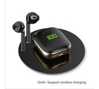 TWS Sans Fil Bluetooth 5.0 écouteurs Double Contr?le du Volume Stéréo Affichage Numérique écouteurs de Musique pour Hu,Or