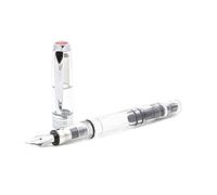 TWSBI Diamond Clear 580, Stylo à Plume F et M, Démonstrateur, Doseur à Piston