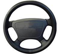 TWSIT Couvre Volant en Cuir Cousu à La Main pour Mercedes Benz Classe E W210 E200 240 280 320 W140 S320 350 420 avec Une Aiguille et du Fil Accessoires intérieurs Noir