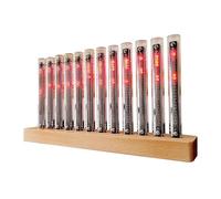 TWSOUL Nixie Lampe rythmique à spectre à spectre sonore avec détection du rythme musical, lumière à spectre musical, 12 nixies, luminosité réglable et 30 modes de couleur pour la décoration intérieure