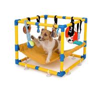 TWSOUL Studio de jeu pour chiot avec hamac et 8 jouets suspendus 60 x 40 x 43 cm - Jouet d'intelligence pour petits chiens pour encourager l'entraînement, l'exercice et les dents