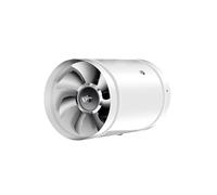 TWSOUL Ventilateur d'extraction en métal de 100 mm pour salle de bain, cuisine, extracteur d'air mural, 100 mm, blanc