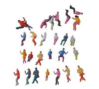 TWTCZOZ 100 Pièces Personnages Figurines Jouets Figurines Modèles Peints Kit Modélisme Accessoires pour Décoration Maquette Train Adapté à Collection Décorati, 1:75