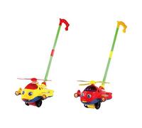 TWTCZOZ 2 Pièces Jouet Pousser Rouler Bébé Développement Musical PP Fonction Hauteur Réglable Convient pour Enfants Apprendre à Marcher Anniversaire P