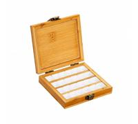 TWTCZOZ Boîte Mélange En Bois Cvercle Articulé Compact Aquarelle Portable Robuste Porte- Artistes Peintres, Manucures, Grille 24