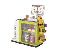 TWTCZOZ Caisse Caissier Robuste | Distributeur d'eau Intégré, Caisse écerie J, Interactive, pr École Maternelle, Vert