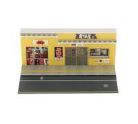 TWTCZOZ Diorama Scenery Miniature Décor Parking Véhicule Simulation Scène Modèle Lumière Accessoire Bâtiment Adapté pour Collectionneurs Passionnés Maison Bur, Izakaya