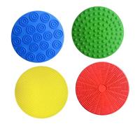 TWTCZOZ Ensemble de 4 Tapis Sensoriels Texturés En Silicone pour Les Jeux,