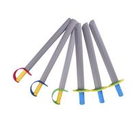 TWTCZOZ Épée en Mousse Jouet D'Escrime pour Garçons Filles Accessoire de Chevalier Fausse Arme de Jeu de Rôle Légère et Souple Adapté pour Cadeaux D'Anniversa, 6 Pièces
