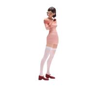 TWTCZOZ Figurine Miniature à L'échelle 1/24 Représentant Une Belle Romancière Aux Cheveux Courts. Accessoire de Décor En Résine, Personnage 3D Idéal pour