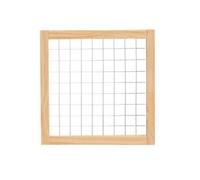 TWTCZOZ Grille d'Affichage Pliante Cadre en Bois Insert Métallique pour Montrer Artisanats Photographies Lors s Salons Professionnels s Présentations en Intérieur, 40x40cm