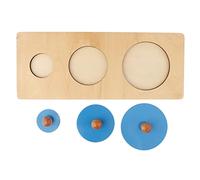 TWTCZOZ Jouet Enfant Planche Puzzle Rond Géométrie Empilage Apprentissage Bois Favorise Coordination Main-œil Convient à La Formation Préscolaire É, Rectangle