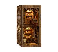 TWTCZOZ Maquette de Livre 3D Bibliothèque Miniature Puzzle en d'Assemblage Décoratif Vintage Matériau MDF et Papier Adaptée aux Amateurs de Bricolage Décoration de Bureau Lecture Cadeau