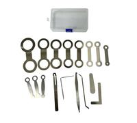 TWTCZOZ Saxophone Repair Pads Trousse Réparation Saxophone Outils Tampons Ajustage Mise en Place Alignement Rangement Boîte Alliage de Zinc Adapté aux Services Techniques Écoles de Musique