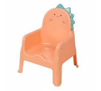TWTCZOZ Siège Enfant Dîner Chaise Haute Fauteuil Bébé Chaise Apprentissage Tabouret Dossier Haut Ergonomique Base Antidérapante en Polypropylène Assise, Orange, Sans Plaque