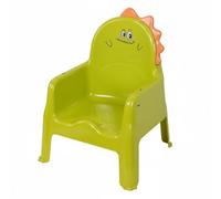 TWTCZOZ Siège Enfant Dîner Chaise Haute Fauteuil Bébé Chaise Apprentissage Tabouret Dossier Haut Ergonomique Base Antidérapante en Polypropylène Assise, Vert, Sans Plaque