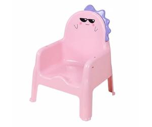 TWTCZOZ Siège Enfant Dîner Chaise Haute Fauteuil Bébé Chaise Apprentissage Tabouret Dossier Haut Ergonomique Base Antidérapante en Polypropylène Assise, Rose, Sans Plaque