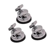 TWTCZOZ Support de Pied de Tom Plaque de Base pour Jambe et Support de Remplacement Matériel pour Tom Basse Fixation pour Instrument Solide Approprié pour Amé, 3 PiÈces