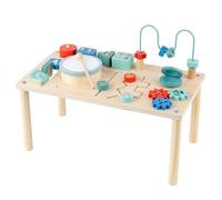 TWTCZOZ Table D'Activité Enfant Table de Jeu Bureau Blocs Formes avec Labyrinthes En Bois pour Développement Sensoriel Adapté Aux Garçons Filles Cadeau Annive
