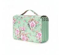 TWTCZOZ Trousse à Crayons Multicolore Étui Organiseur Pochette Boîte de Rangement Grande Capacité 124 Emplacements Trois Sections Zippées Toile Oxford Robuste, Style to 8