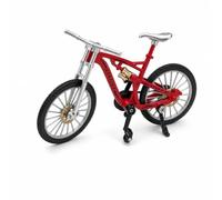 TWTCZOZ Vélo Miniature Articulé Bicyclette Miniature Stable Modèle Bicyclette pour Collectionneurs, Cyclistes, Bureau, 1 12 Vélo À Guidon Droit【Rouge】, Style to 3