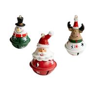 Twtuezsy Christmas Bell Ornament - Iron Bell Pendants for Tree and Window | Crafted from iron, these bells are sturdy yet delicate, ideal for tree, window, or doorway display. Festive.