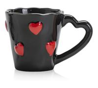 Twtuezsy Mug en Céramique - Idée Cadeau Saint-Valentin avec Cœur 3D et Anse | Cadeau Saint-Valentin parfait: design cœur 3D et poignée élégante qui séduira votre bien- à chaque pause café
