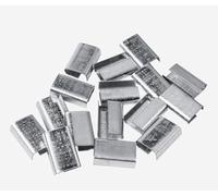 TWUROTI Lot de 300 joints de cerclage pour cerclage de 1,6 cm - Clips ouverts à clipser pour sangles en polyester (PET) et en acier - Boucles de bande robustes pour emballage, regroupement et fixation