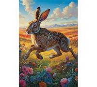 TWYYDP Puzzle 1500 Pieces Adulte Lièvre Courir Puzzle en Bois Jeux Occasionnels