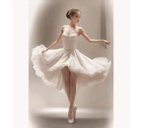 TWYYDP Puzzle 520 Pièces Adulte,Fille Danseuse de Ballet Puzzle,Penser Jeu Éducatif,Puzzles en Bois
