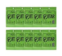 TX-1 10-Pack Corde simple de rechange pour guitare folk acoustique 1ère E-Cœur en acier à haute teneur carbone 75 25 Bronze phosphoré Tension légère Sentiment confortable Ressonne Facile jouer