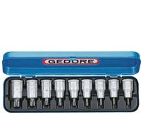 TX20 - TX60 Torx 1/2" Gedore Douille De Tournevis 9 Pièces