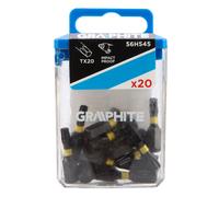 TX20 x 25 mm impact bits, 20 pcs.