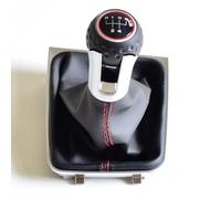 TXBZQKJ Pommeau De Levier De Vitesse Soufflet pour Golf 7 A7 MK7 GTI GTD 2013-2018, 5 Vitesses Voiture Couvercle Anti-PoussièRe en Cuir Noir du Cadre Kit Remplacement,5seed