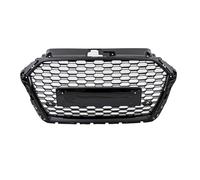 TXCDF Voiture Calandres Avant Radiateur pour Audi A3 8V RS3 2017 2018 2019 2020,Calandre Avant Grille Pare Chocs Supérieur Capot Maille Remplacement Style Accessoires