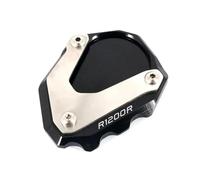 TXDBD Extension De Béquille De Moto pour BMW R1200R 2006-2014, Plaque De Support D'extension De Béquille en Aluminium Support du Latéral(Noir)