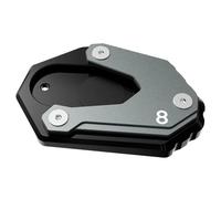 TXDBD Extension De Béquille Latérale pour Suzuki GSX-8S 2023 2024, Plaque De Support De Pied Élargie Support du Latéral(Titane 1)