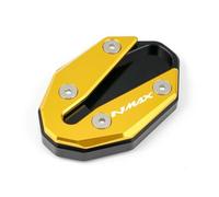 TXDBD Support De Plaque D'extension De Moto pour NMAX 125 155 160 2020 2021 2022 2023 2024, Plaque De Support Antidérapante Support du Latéral(Or)