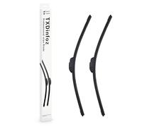 TXDINFOZ professionel Silence Balai d'Essuie-Glace- TXD2816-Kit de Balais d'Essuie-glace Plat d'Origine de Haute performance, Visibilité Supérieure sur la Route 700mm/400mm-28“16”-Avant - Lot de 2