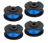 Txdzking Lot de 4 bobines de fil de rechange pour débroussailleuse Ryobi RAC124 AC14RL3A OLT1832 RLT183215 RLT2925 RLT1825M13 1,65 mm pour débroussailleuse sans fil Ryobi 18 V 24 V 40 V