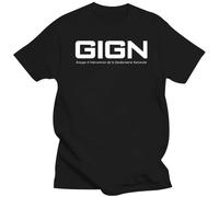 TXHxhdSGH GIGN French National gendarmerie Fitted cottonpoly t Shirt Men Customized Short Sleeve Crew Neck Breathable Spring Autumn Tshirt