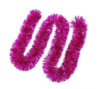 TXLEAPEY 2/4/6/8/10 pièces 2M Guirlande de Ruban guirlandes noël Couleur Or Argent Bandes décoratives Maison Mariage fête d'anniversaire décoration Porte Murale(Color-B,2PC)