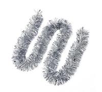 TXLEAPEY 2/4/6/8/10 pièces 2M Guirlande de Ruban guirlandes noël Couleur Or Argent Bandes décoratives Maison Mariage fête d'anniversaire décoration Porte Murale(Color-G,2PC)