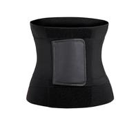 TXLEAPEY Ceinture Abdominale Femme Ceinture de Sudation Amincissante à Triple Tour de Taille for Le Sport(Black,XL)