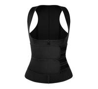 TXLEAPEY Ceinture Abdominale Femme Corset Amincissant for Femme, avec Fermeture éclair et Ceinture Amincissante(Black,L)