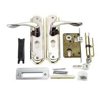TXLEAPEY Loquet à levier avant et arrière avec poignée, matériel en alliage d'aluminium, sécurité for chambre coucher, maison, ensemble de serrure porte universelle sturdy, antirouille