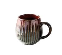 TXLEAPEY Mug à café style rétro en céramique émaillée au four, 480 ml, avec dégradé de couleurs. Idéal for le bureau, la maison, petit-déjeuner, lait ou l'eau. Convient également aux couples(Color 5)