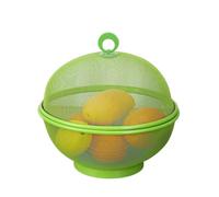 TXLEAPEY Panier à fruits en maille de grande capacité avec couvercle for éviter les mouches vidange cuisine acier inoxydable Porte-fruits et légumes(Green)
